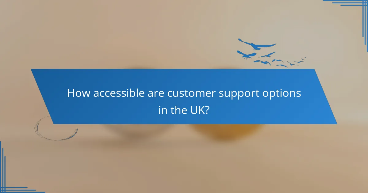 How accessible are customer support options in the UK?